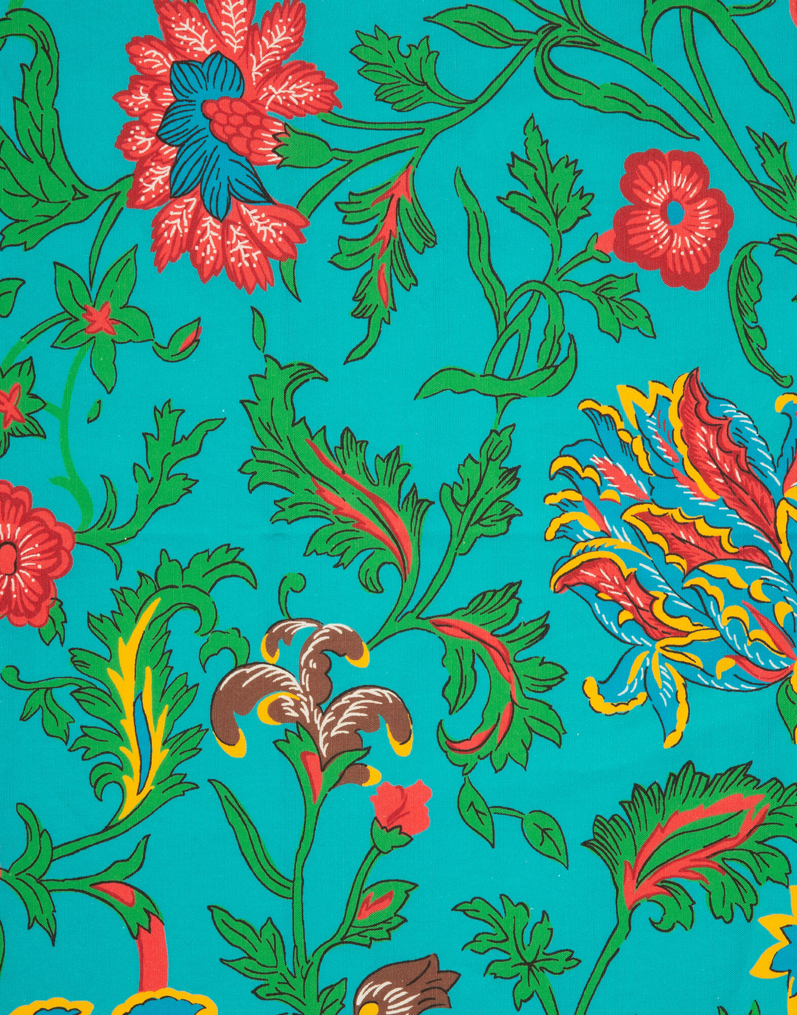 Dishtowel La DoubleJ: Dragon Flower Turchese DST0001COT019