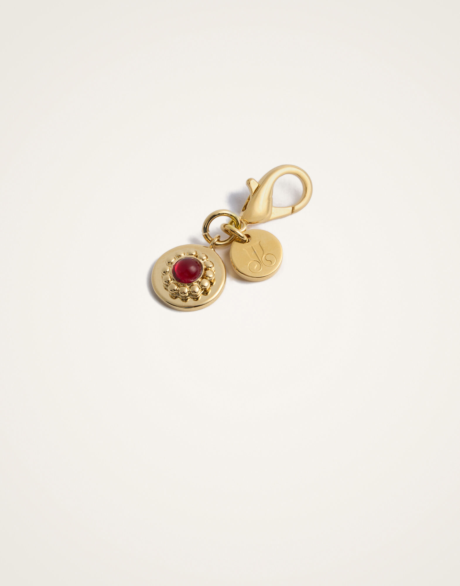 Mineral Charm La DoubleJ: 24k Gold Plate Mineral Charm La DoubleJ: 24k Gold Plate CHM0011BRA003