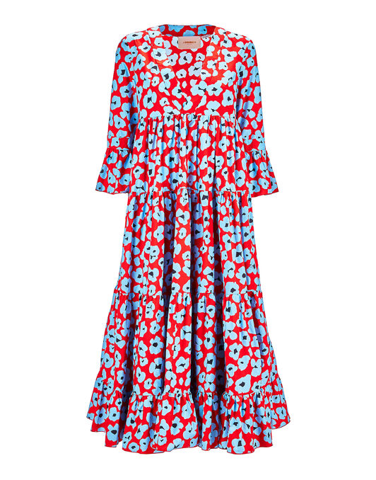 Jennifer Jane Dress LaDoubleJ: Flower Leopard DRE0114COT001