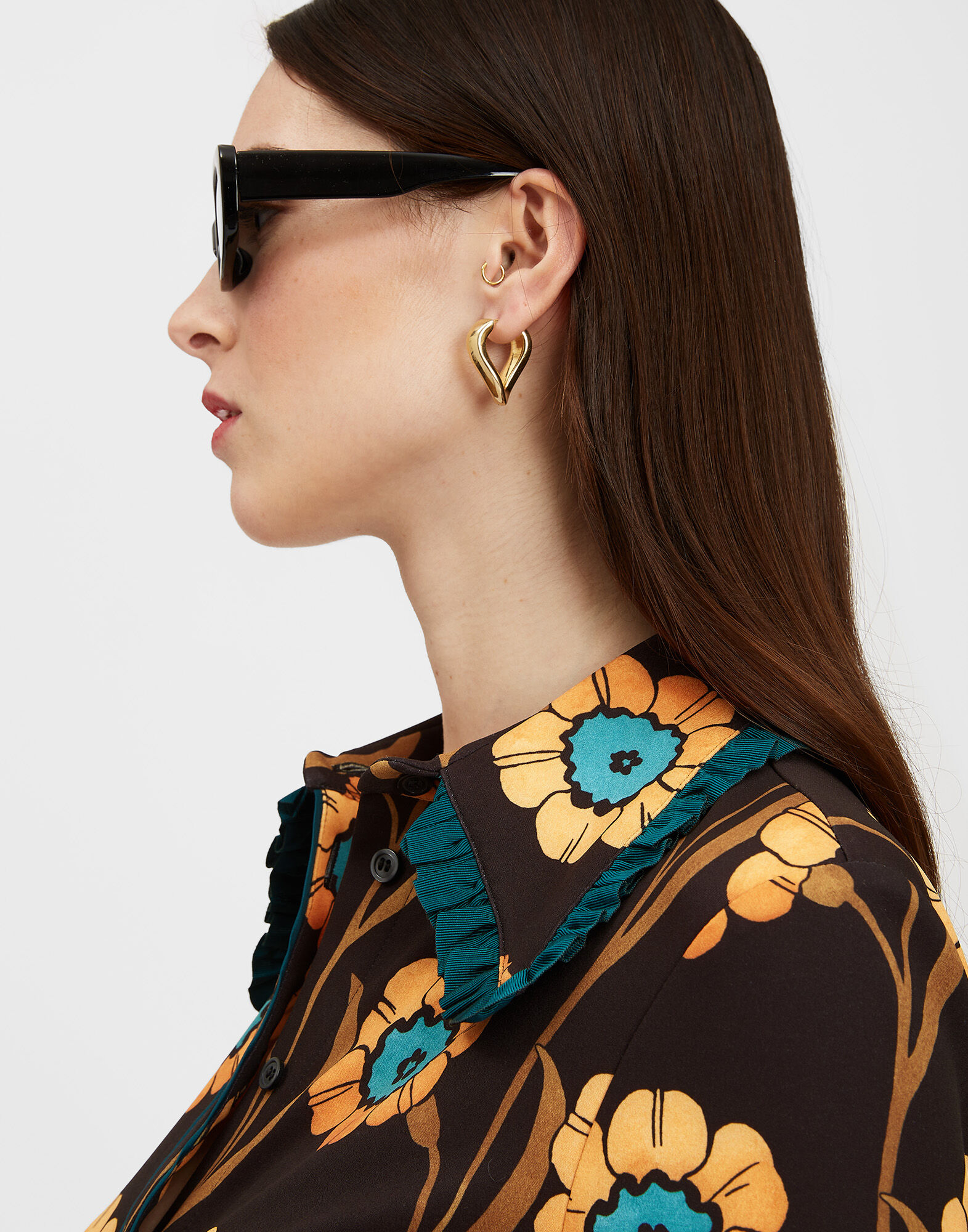 La Comasca Shirt Dress La DoubleJ: Daisychain Black La Comasca Shirt Dress La DoubleJ: Daisychain Black DRE0637JER034
