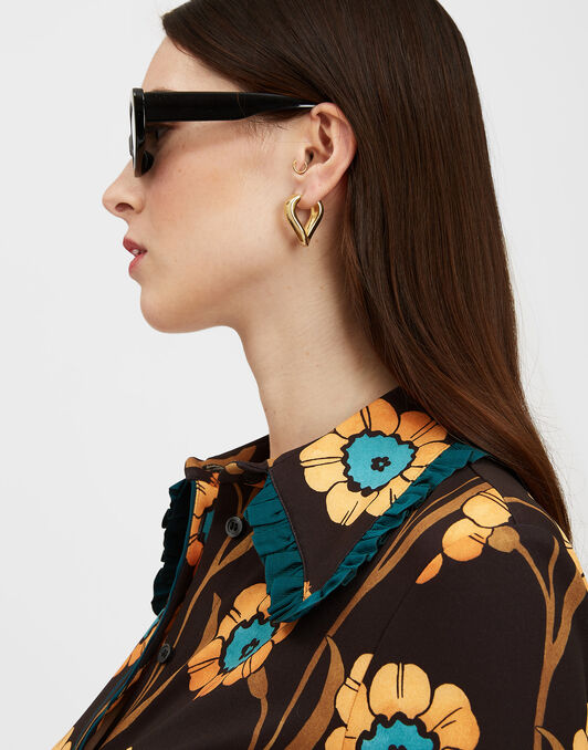 La Comasca Shirt Dress La DoubleJ: Daisychain Black La Comasca Shirt Dress La DoubleJ: Daisychain Black DRE0637JER034