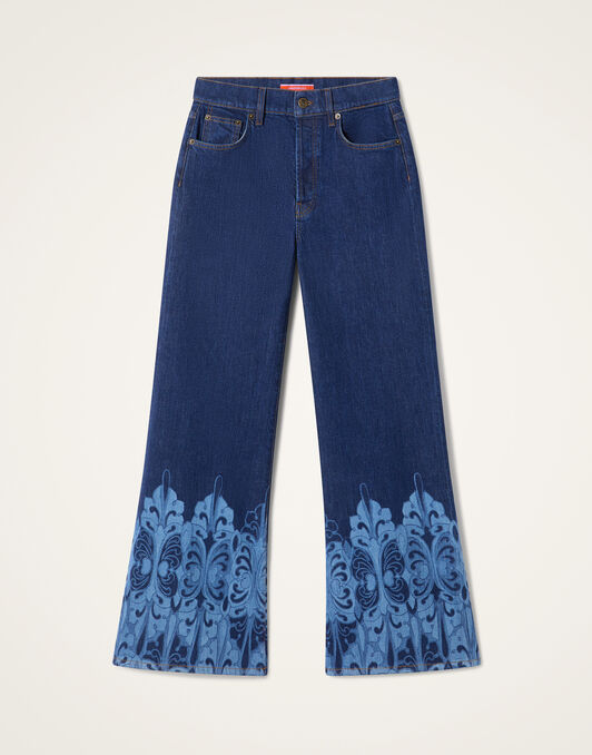 The Cropped Flare Jean La DoubleJ: Cocoon Placée Indigo The Cropped Flare Jean La DoubleJ: Cocoon Placée Indigo TRO0202DEN015