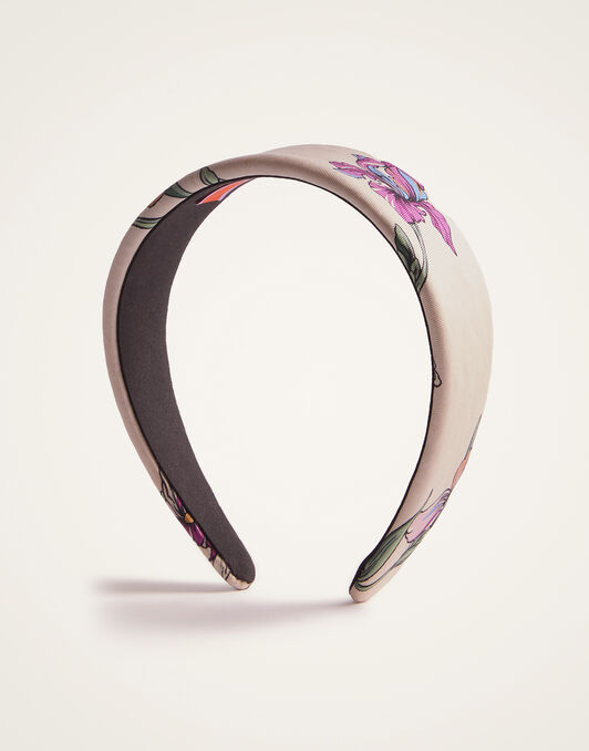 Flat Headband La DoubleJ: Mini Iris Ivory Flat Headband La DoubleJ: Mini Iris Ivory HEB0023FOD001