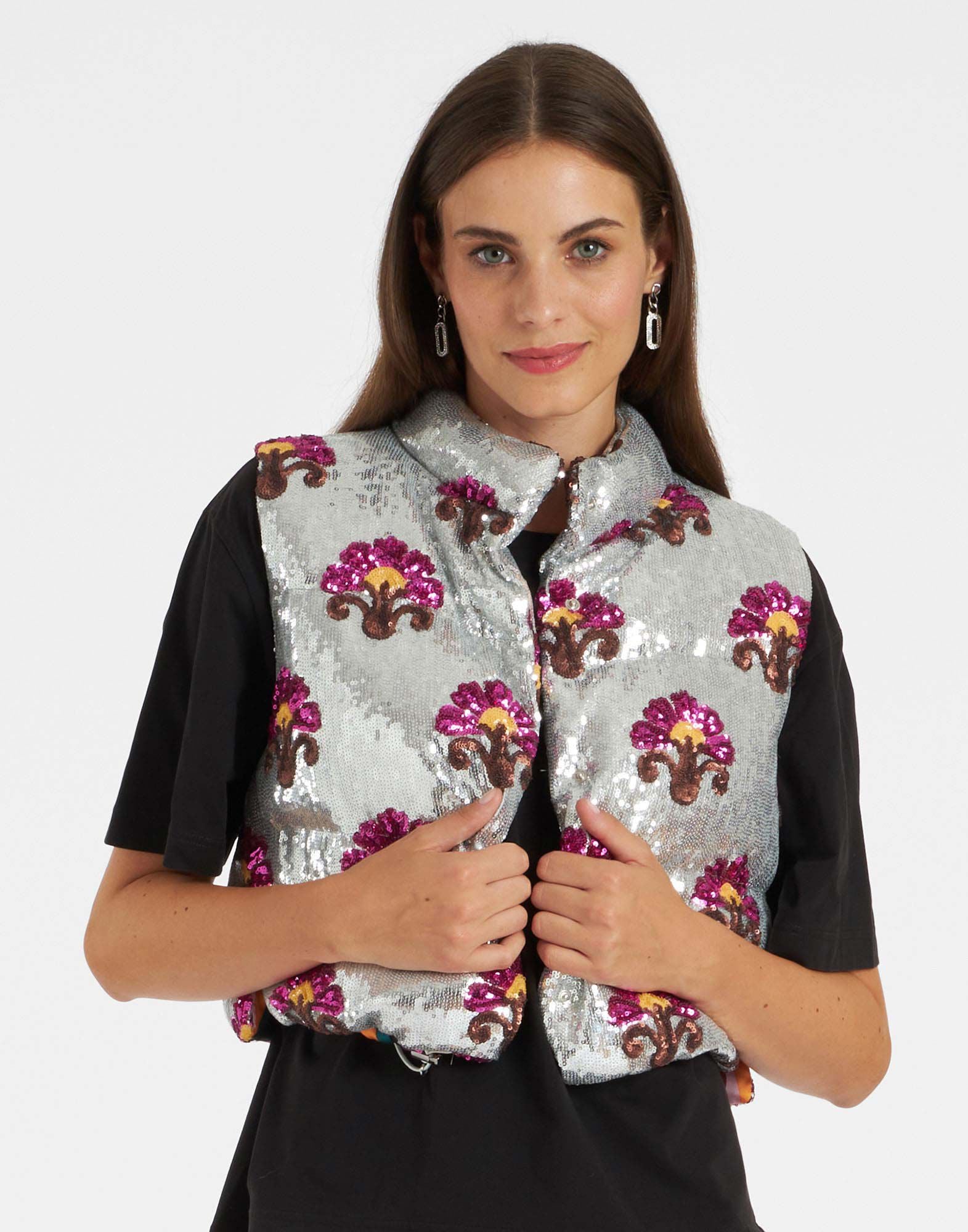 Bonbon Puffer Vest La DoubleJ: Silver Bonbon Puffer Vest La DoubleJ: Silver DOW0012PAI005