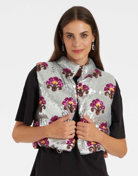 Bonbon Puffer Vest La DoubleJ: Silver Bonbon Puffer Vest La DoubleJ: Silver DOW0012PAI005