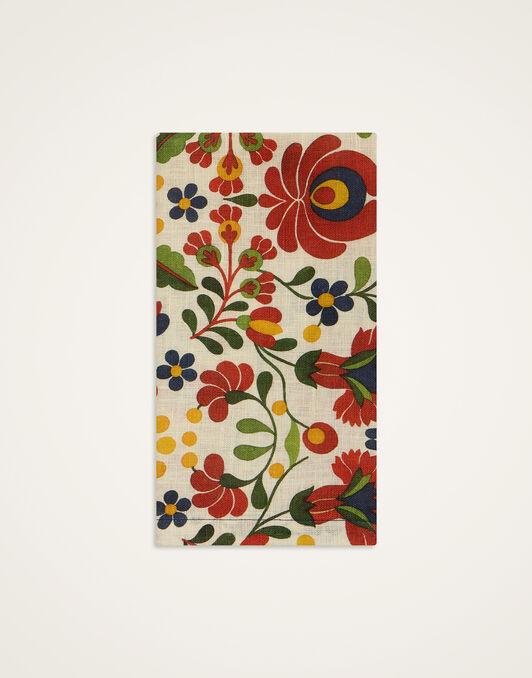 Large Napkins Set Of 2 La DoubleJ: Windflower Bordeaux Large Napkins Set Of 2 La DoubleJ: Windflower Bordeaux NAP0017LIN008