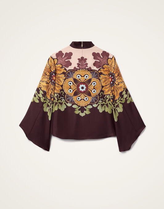 Make An Exit Top La DoubleJ: Bounty Placée Burgundy TOP0117SIL017
