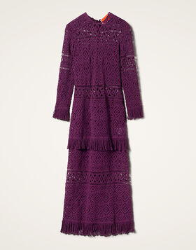 Lacey Long Sleeve Swing Dress La DoubleJ: Plaza Purple DRE0681JCQ080