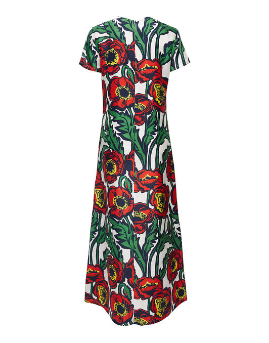 Swing Dress La DoubleJ: Big Blooms Bianco Swing Dress La DoubleJ: Big Blooms Bianco DRE0001SIL001