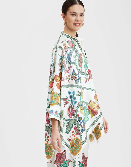 Foulard Shirt La DoubleJ: Grenadilla Placée Off White Foulard Shirt La DoubleJ: Grenadilla Placée Off White SHI0167LAC008