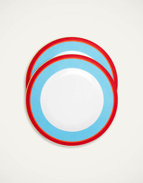Dinner Plates Set Of 2 La DoubleJ: Rainbow Azure DIN0002CER001