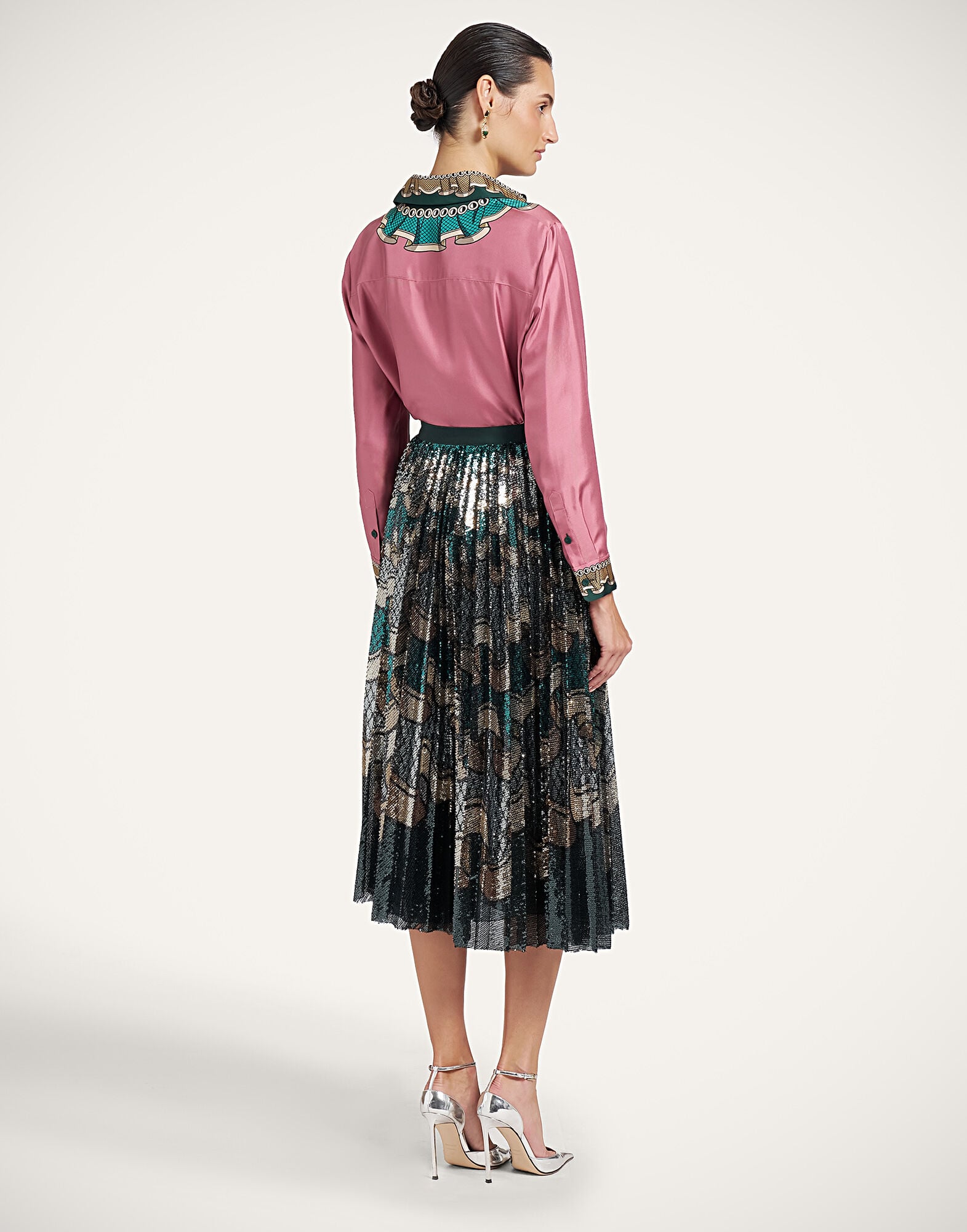 Accordion Skirt La DoubleJ: Frills Placée Dark Green Accordion Skirt La DoubleJ: Frills Placée Dark Green SKI0183PAI023