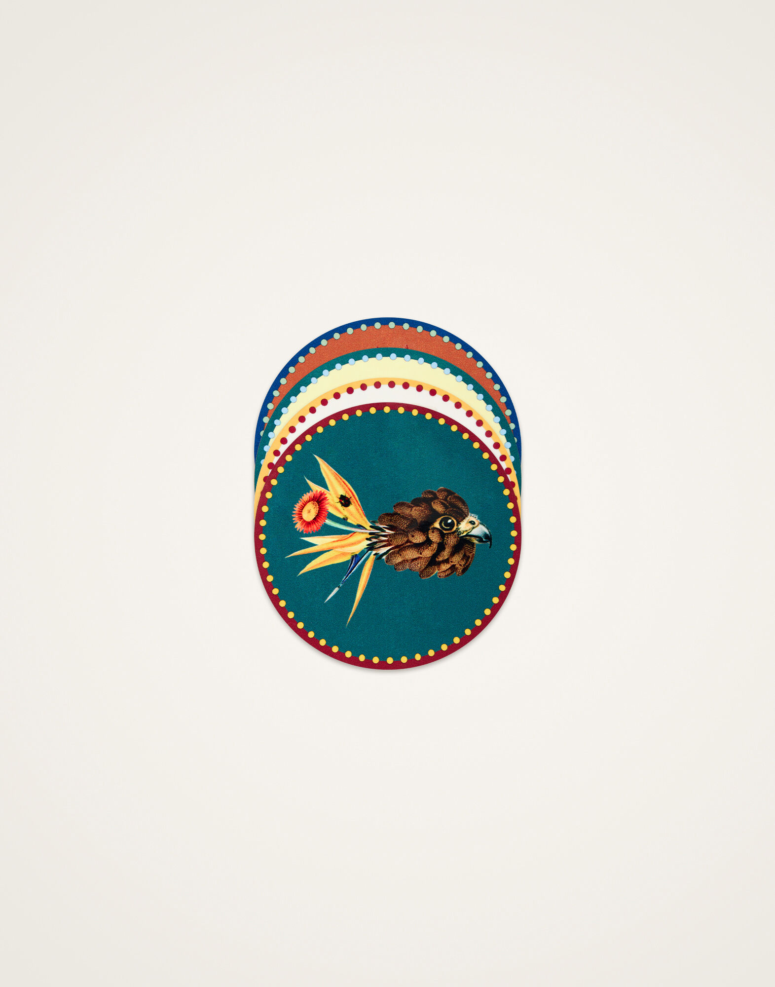 Disk Coasters Set Of 4 La DoubleJ: Flying Friends Disk Coasters Set Of 4 La DoubleJ: Flying Friends CST0009CRK001