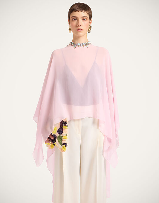 Maria Cape La DoubleJ: Solid Pink SCA0092SIL014