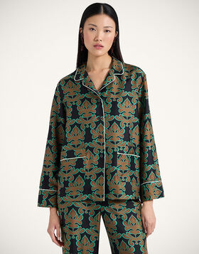 Pajama Shirt La DoubleJ: Herald Black SHI0077SIL001