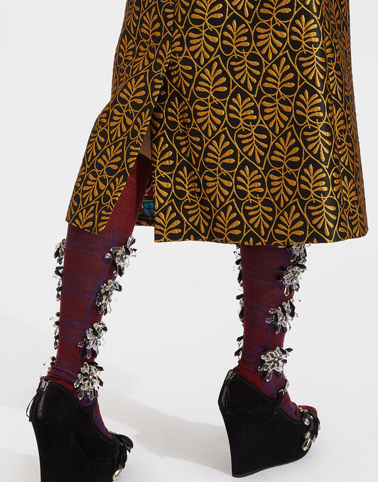 Pencil Skirt La DoubleJ: Foglie Pencil Skirt LaDoubleJ: Foglie fw18_look_12
