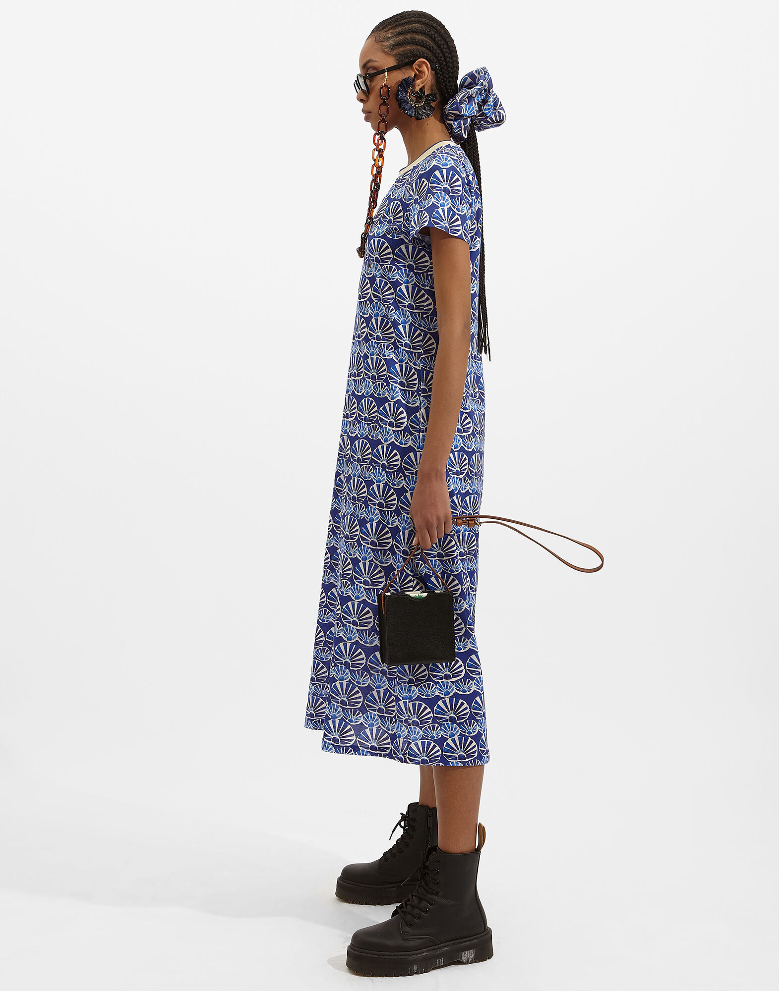 Sporty Swing Dress La DoubleJ: Conchiglie Sporty Swing Dress La DoubleJ: Conchiglie DRE0247JER002