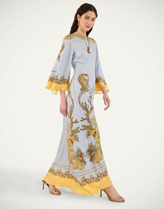 Long Sorella Dress La DoubleJ: Oceania Placée Light Blue Long Sorella Dress La DoubleJ: Oceania Placée Light Blue DRE0923SIL026
