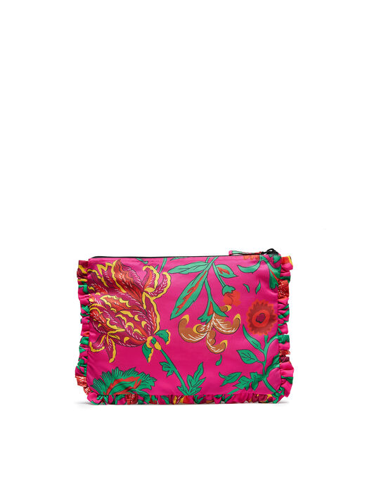 Hand Pochette La DoubleJ: Dragon Flower Fucsia Hand Pochette LaDoubleJ: Dragon Flower Fucsia BAG0002NYL001