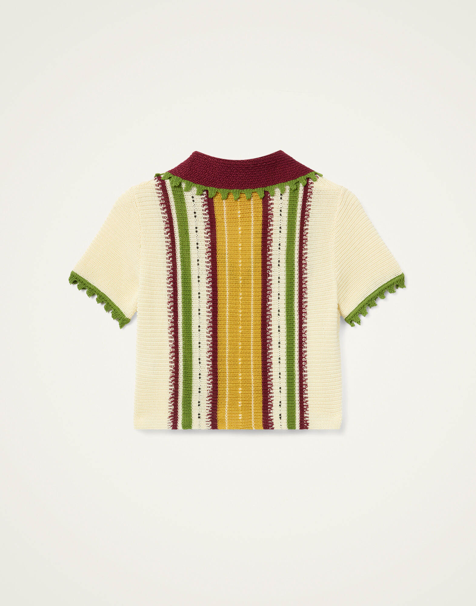 Bowling Polo La DoubleJ: Multicolor Ivory & Yellow Bowling Polo La DoubleJ: Multicolor Ivory & Yellow PUL0381KNI214