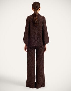Lacey Palazzo Pants La DoubleJ: Solid Chocolate TRO0185LAC003