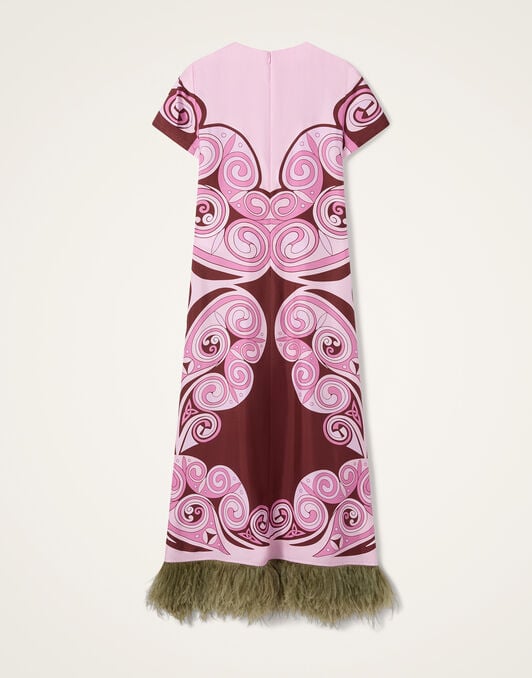 Swing Dress La DoubleJ: Kells Swirl Placée Mauve Swing Dress La DoubleJ: Kells Swirl Placée Mauve DRE0864SIL026