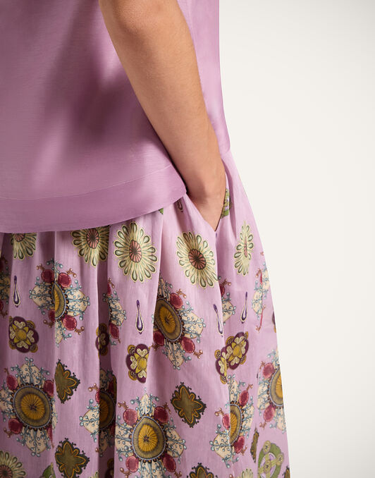 Palme D'Or Skirt La DoubleJ: Nucleus Placée Dusty Pink SKI0172LIN010