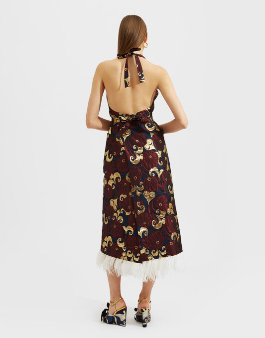 Apron Dress La DoubleJ: Moonflower Gold Apron Dress La DoubleJ: Moonflower Gold DRE0572JCQ051