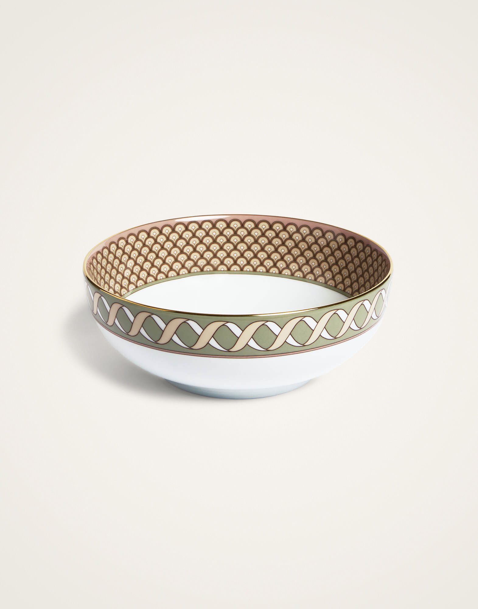 希少　オルネドフォイユ×ジュルネアンローズ　雅姫ハグオーワー コラボセット　食器 Serving Bowl in Odysseus Dusty Pink | La DoubleJ Homeware