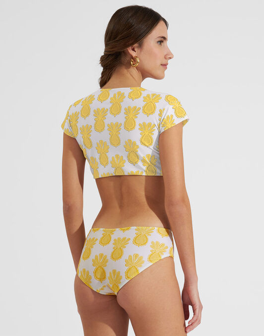 Bardot Top La DoubleJ: Pineapple Sunflower White Bardot Top La DoubleJ: Pineapple Sunflower White SWI0026LYC001