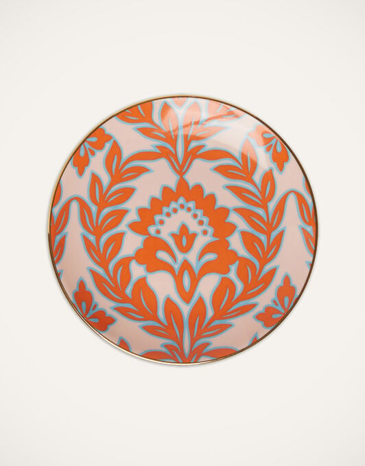 Side Plates Set Of 2 La DoubleJ: Turquoise - Pink Garland SID0002CER001