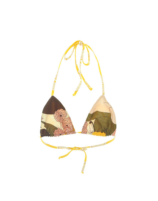 Triangle Bikini Top La DoubleJ: Pineapple Sunflower Triangle Bikini Top La DoubleJ: Pineapple Sunflower SWI0003LYC001