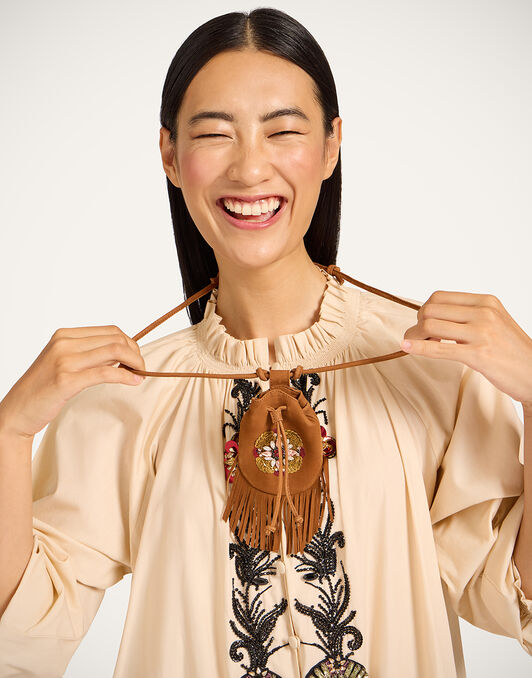 Power Pouch La DoubleJ: Solid Tan BAG0087LEA016