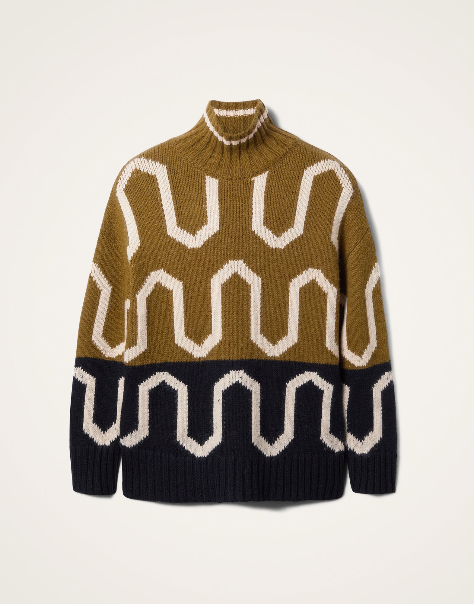 Comber Turtleneck La DoubleJ: Green & Black Comber Turtleneck La DoubleJ: Green & Black PUL0225KNI134