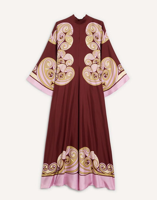 Magnifico Dress La DoubleJ: Kells Swirl Placée Burgundy Magnifico Dress La DoubleJ: Kells Swirl Placée Burgundy DRE0232SIL006