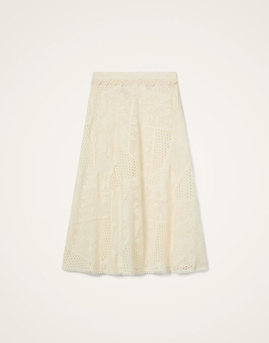Lacey Lungomare Skirt La DoubleJ: Solid Ivory SKI0208LAC008