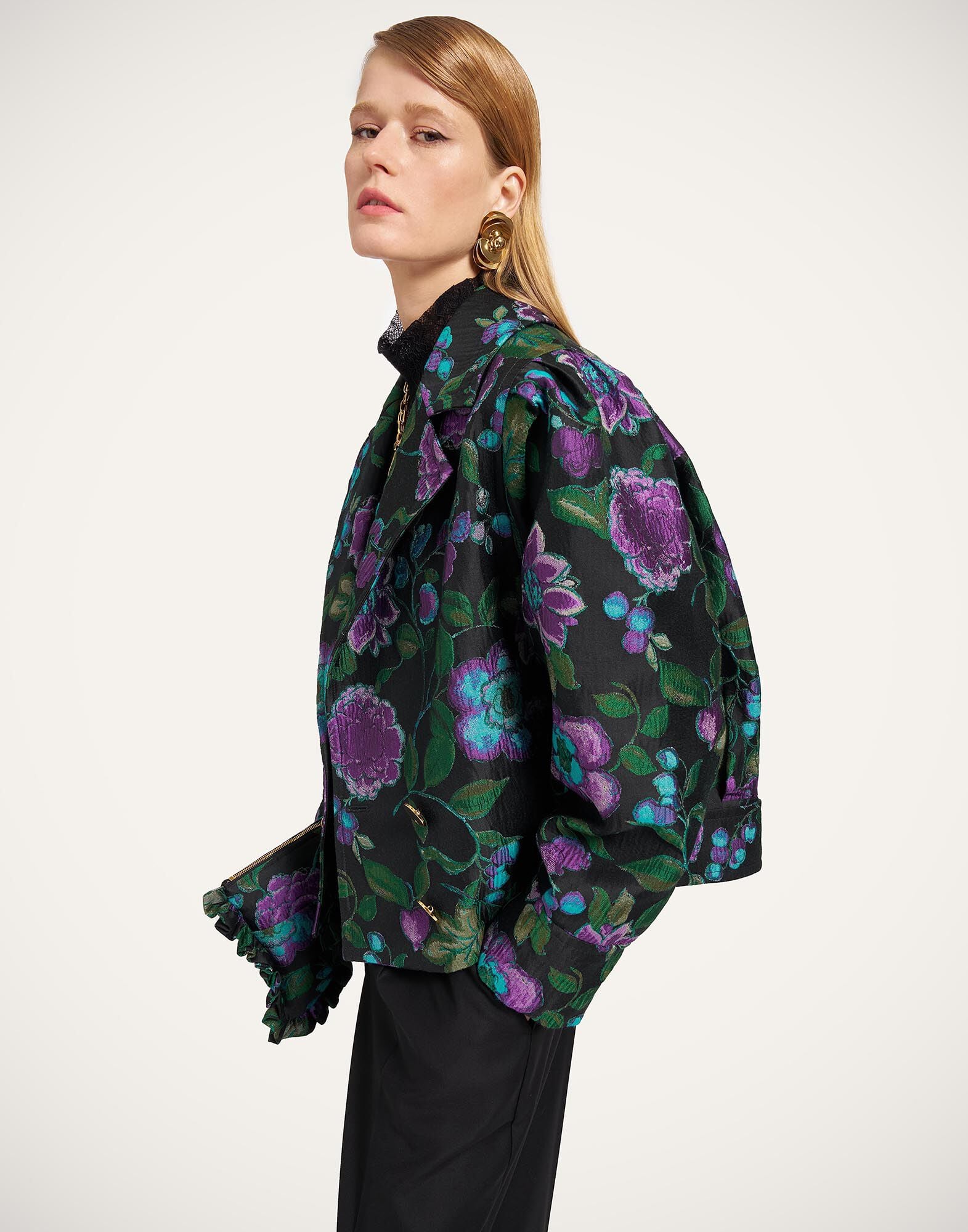 Victoria Jacket La DoubleJ: Botanical Black Victoria Jacket La DoubleJ: Botanical Black JAC0201JCQ144