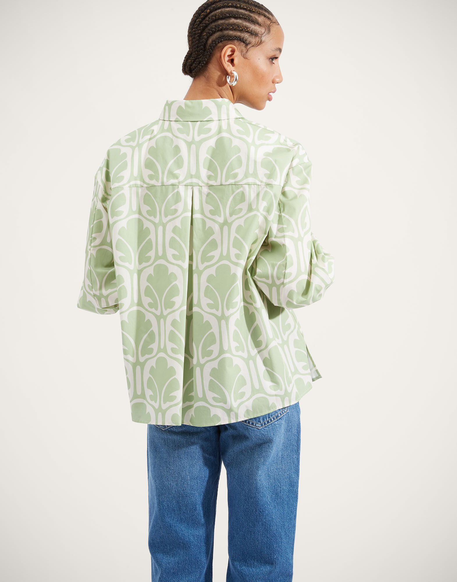 Poet Shirt La DoubleJ: Grove Poet Shirt La DoubleJ: Grove SHI0055COT039
