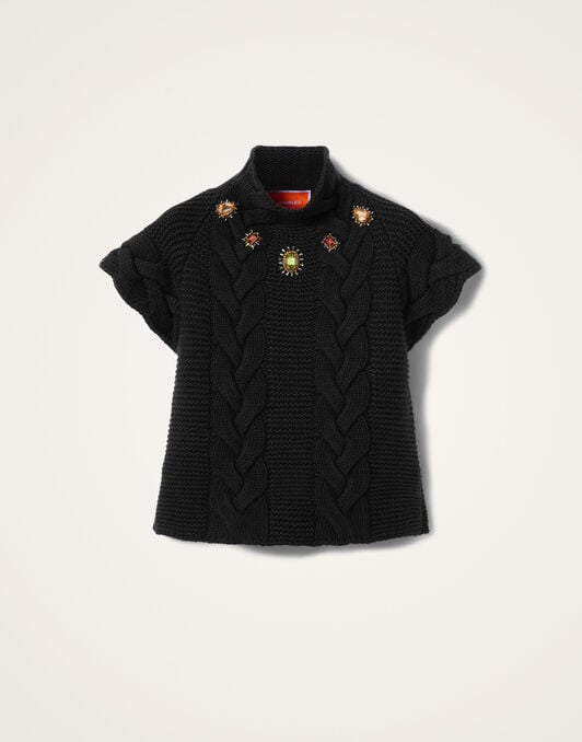 Portrait Top La DoubleJ: Solid Black PUL0204KNI120
