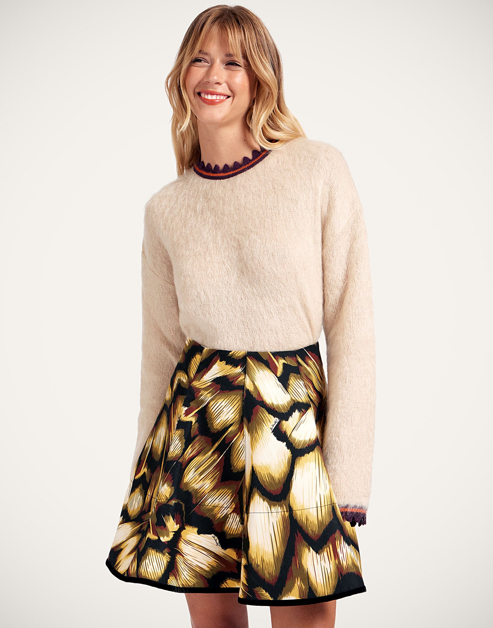 Camden Jumper La DoubleJ: Solid Ecru Camden Jumper La DoubleJ: Solid Ecru PUL0165KNI170