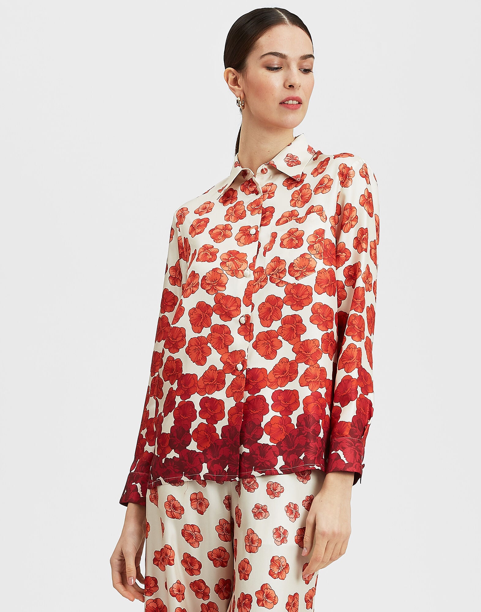 Boy Shirt La DoubleJ: Haze Placèe Red SHI0040SIL006