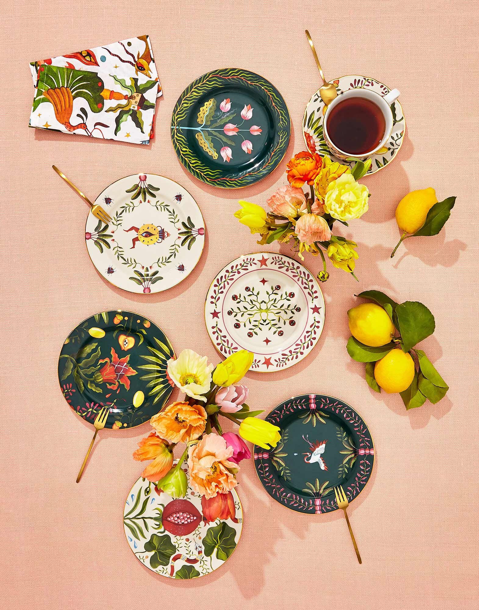 Dessert Plates Set of 2 La DoubleJ: Dragonfruit Dessert Plates Set of 2 La DoubleJ: Dragonfruit DIS0063CER001