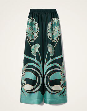 Palazzo Pants La DoubleJ: Blooming Tulip Placée Dark Green TRO0026SIL006