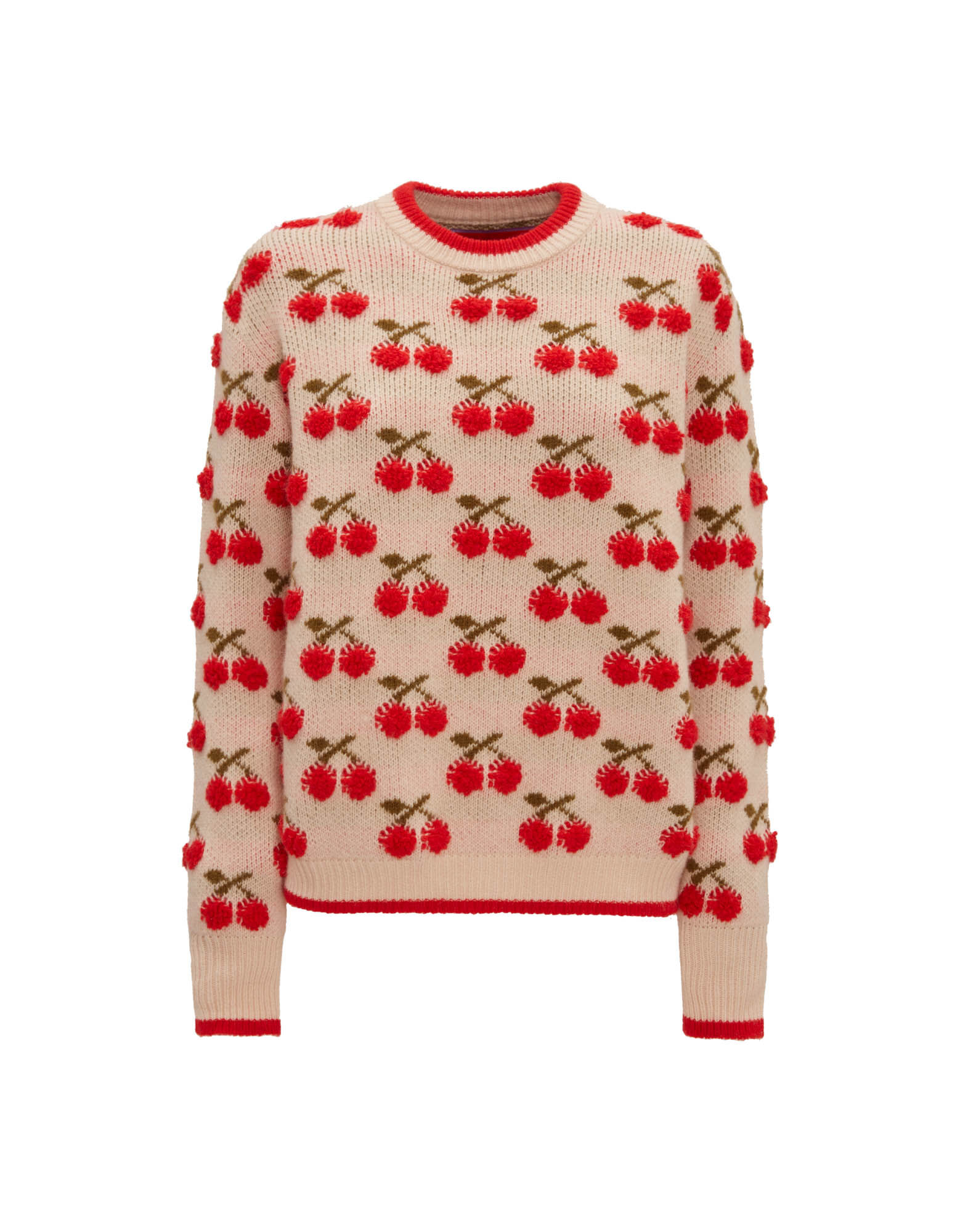 Cherry Sweater La DoubleJ: Off White Cherry Sweater La DoubleJ: Off White PUL0103KNI092