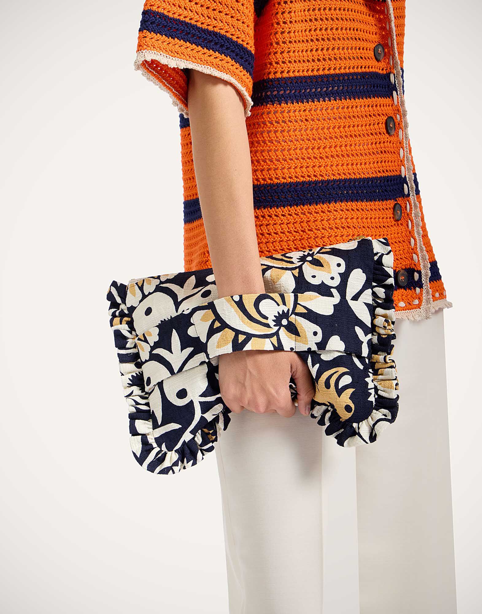Hand Pochette La DoubleJ: Selva Blue Hand Pochette La DoubleJ: Selva Blue BAG0059COT005