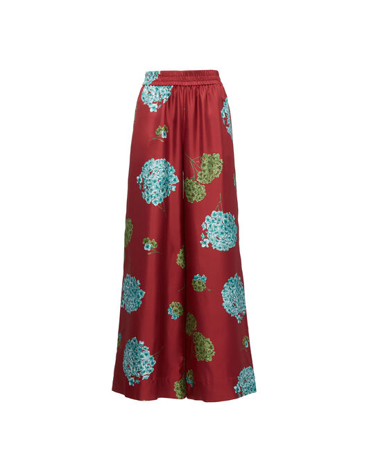 Palazzo Pants La DoubleJ: Ortensia Bordeaux Palazzo Pants La DoubleJ: Ortensia Bordeaux TRO0003SIL001