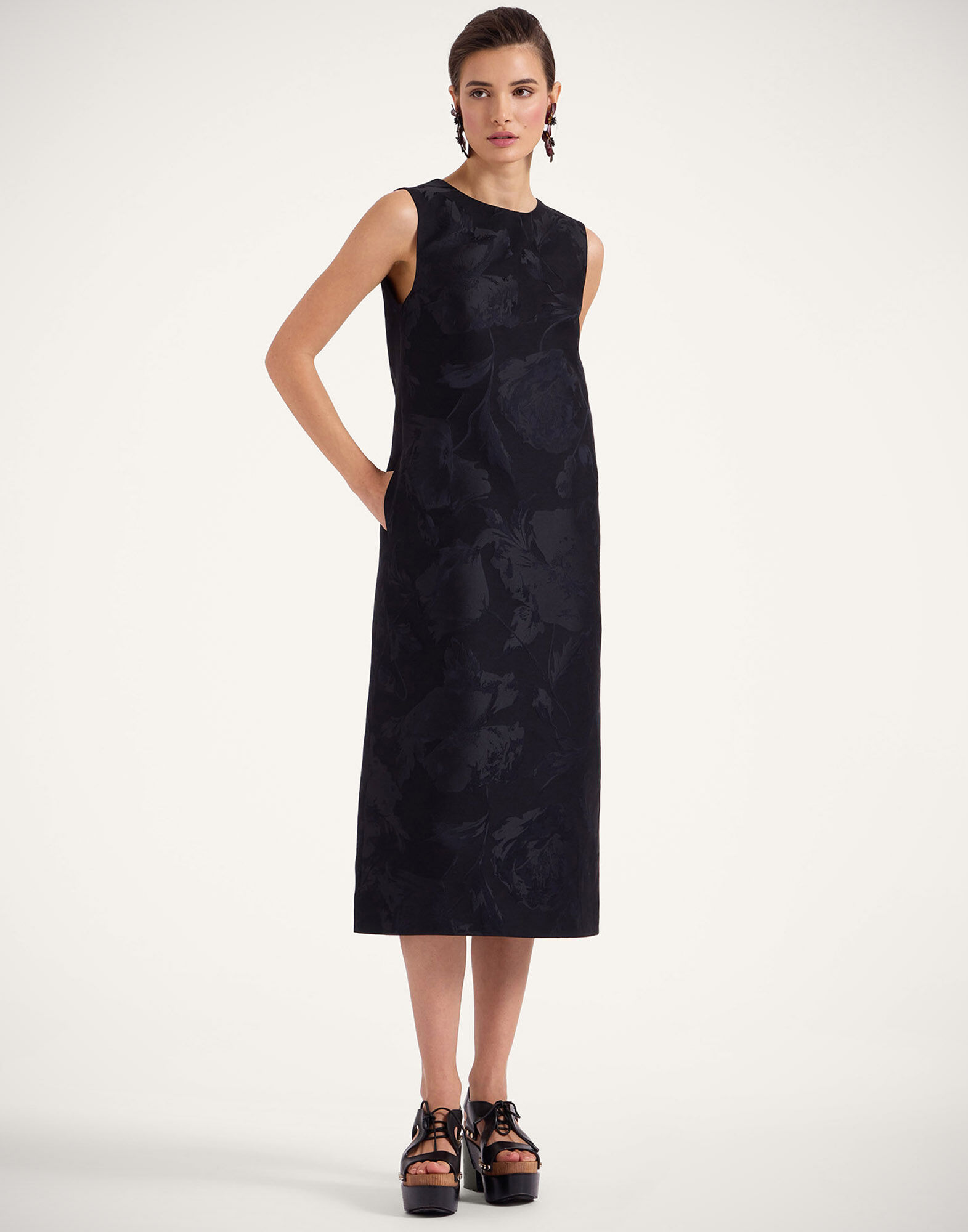 Column Dress La DoubleJ: Sylph Black Column Dress La DoubleJ: Sylph Black DRE0389JCQ096