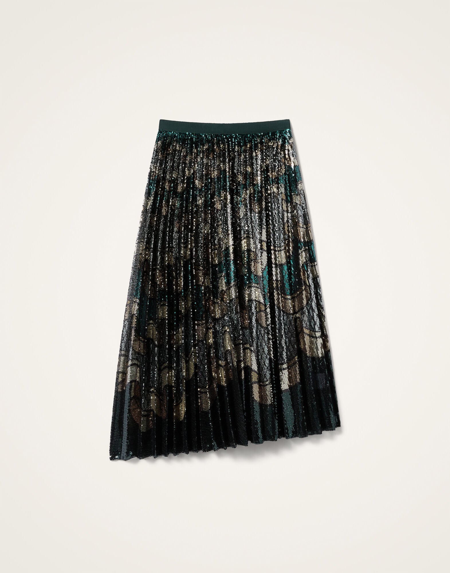 Accordion Skirt La DoubleJ: Frills Placée Dark Green Accordion Skirt La DoubleJ: Frills Placée Dark Green SKI0183PAI023