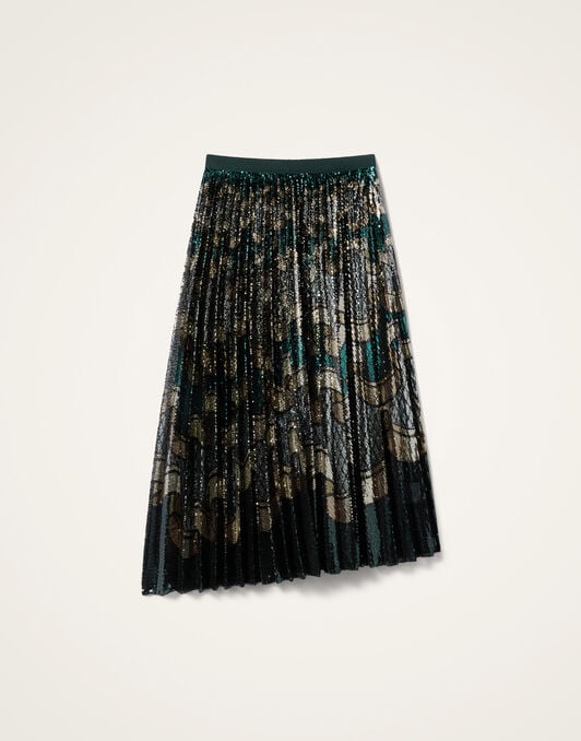 Accordion Skirt La DoubleJ: Frills Placée Dark Green Accordion Skirt La DoubleJ: Frills Placée Dark Green SKI0183PAI023