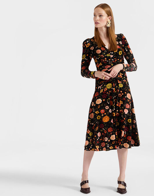 Vaudeville Dress La DoubleJ: Botticelli Black DRE0772VEL006